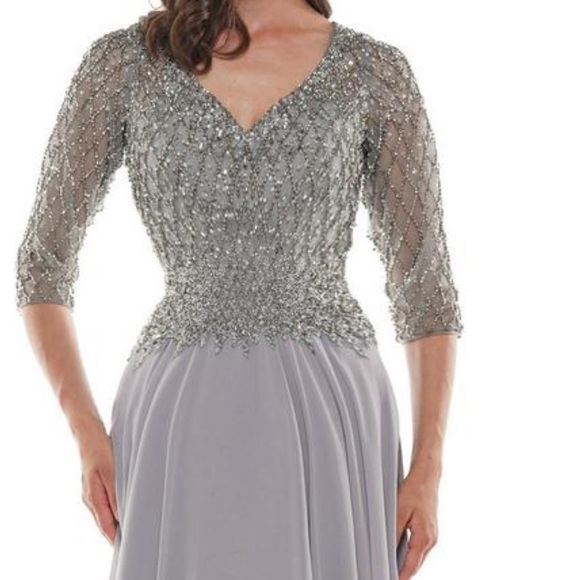 Elegant Gray Maxi Dress - Picture 2 of 16